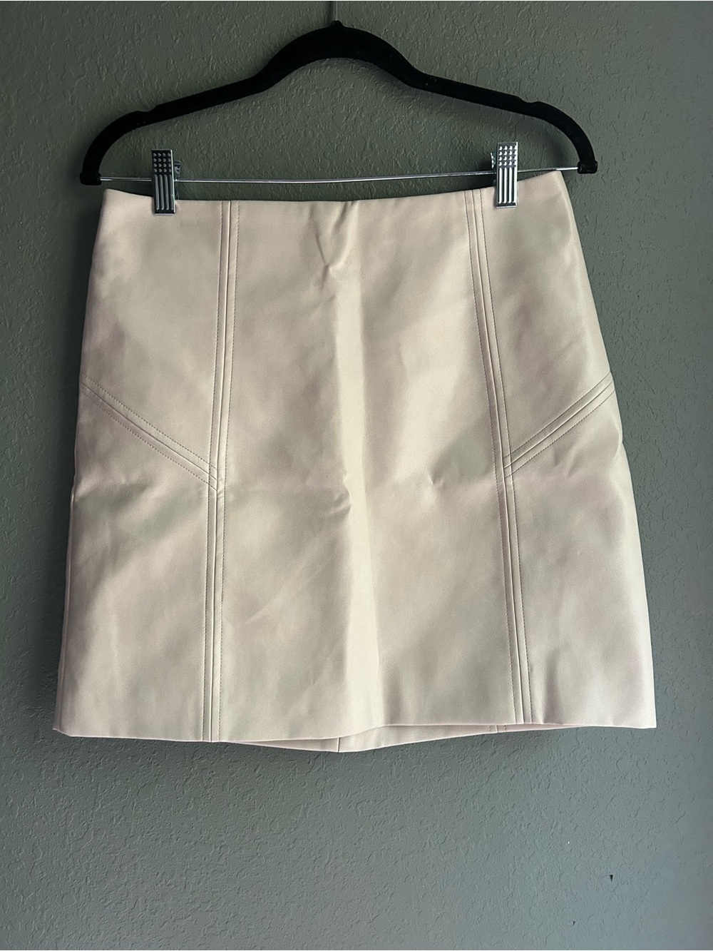 Bagatelle cream leather skirt In new